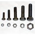 High precision black Stainless Steel  Hex Bolts and nuts